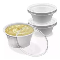 Pote Branco Para Molho Shoyu Catchup 30ml G695 10 unid