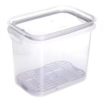 Pote C/ Escorredor Hermético Retangular c/ Trava 1,8 Litros