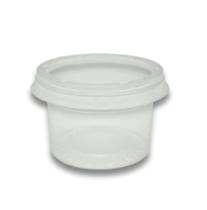 Pote c/ tampa 140ml ultra transparente pp 25un