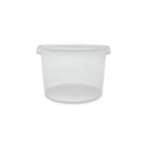 Pote c/ tampa 250ml ultra transparente pp 25un