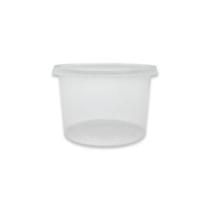 Pote c/ tampa 250ml ultra transparente pp 25un