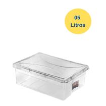 Pote Caixa Organizadora Multiuso de Geladeira 05 Litros com Tampa
