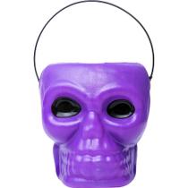 Pote Caveira p/ dia das Bruxas Decoração Festa com Alça Roxo Pote Caveira p/ dia das Bruxas Decoração Festa com Alça Roxo