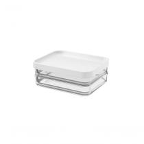 Pote Clear Duo 560ml 13,1x16,7x6cm Branco Coza