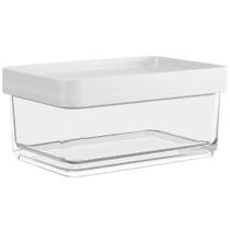 Pote Clear Mini 200ml Branco - 20766-0007 - Coza Pote Clear Mini 200ml Branco - 20766-0007 - Coza