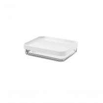 Pote Clear Uno 280ml 13,1x16,7x3,9cm Branco Coza Pote Clear Uno 280ml 13,1x16,7x3,9cm Branco Coza