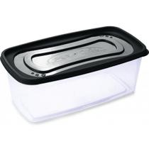 Pote Clic Retangular 3L 29x15,5x11cm Pote Clic Retangular 3L 29x15,5x11cm
