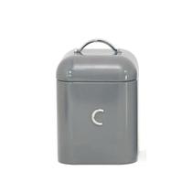 Pote Coffee Retro Hermético em Metal Cinza 1500ml