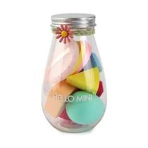 Pote Com 10 Esponjas Para Maquiagem Flor Hello Mini