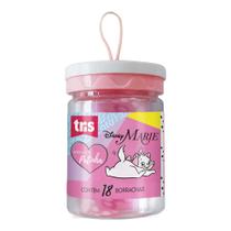 Pote com 18 mini borrachas em formato de patinhas Pote com 18 mini borrachas em formato de patinhas