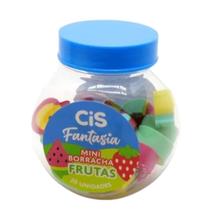 Pote com 20 mini borrachas frutas Cis