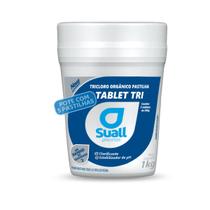 Pote Com 5 Pastilhas Tablete Pedra de Cloro Para Piscinas Suall Pote Com 5 Pastilhas Tablete Pedra de Cloro Para Piscinas Suall