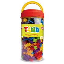 Pote Com Blocos De Montar Tand Kids 300 Peças Toyster 001944 Pote Com Blocos De Montar Tand Kids 300 Peças Toyster 001944