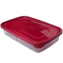 POTE COM DIVISORIA 1,4L 17x6x26CM EM PLASTICO COM TAMPA