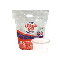 Pote Com Tampa 500ml Transparente PP com 25 Unidades Ultra