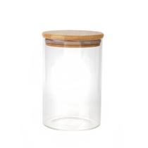 Pote com Tampa de Bambu 800ml - A/CASA