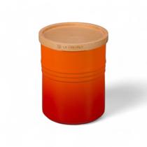 Pote Com Tampa de Madeira 1,9L Le Creuset Laranja