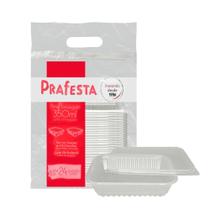 Pote Com Tampa e Lacre Retangular Prafesta 350ml C/24 Un Pote Com Tampa e Lacre Retangular Prafesta 350ml C/24 Un