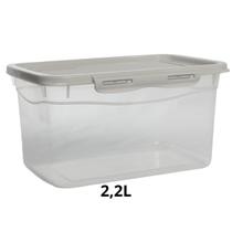 Pote Com Tampa e Trava 2,2L Alto Off White Unidade Pote Com Tampa e Trava 2,2L Alto Off White Unidade