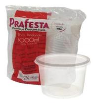 Pote com Tampa Redondo 1000 ML 192 Unidades