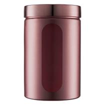 Pote Com Tampa Redondo Para Mantimentos Visor 1,5L Rose Gold - BANDEIRANTE Pote Com Tampa Redondo Para Mantimentos Visor 1,5L Rose Gold - BANDEIRANTE