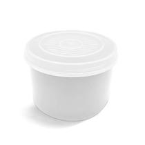 Pote Com Tampa Rosca Redondo 400 Ml Plasvale Branco Pote Com Tampa Rosca Redondo 400 Ml Plasvale Branco
