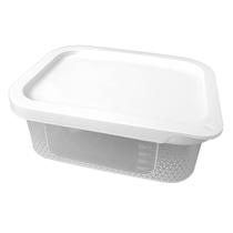 Pote com Tampa Vasilha 500ml Mantimentos Alimentos Potte Premium Freezer Retangular P