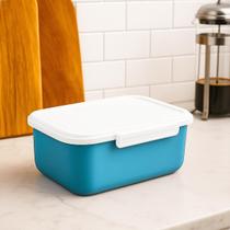 Pote com Trava Para Marmita Fitness Plástico 750ml Premium Para Geladeira e Microondas