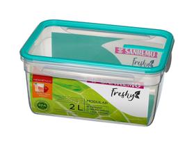 Pote Com Travas Plástico-1,24 Litros- Cor Verde-SANREMO