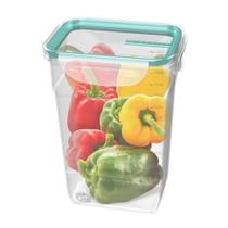 Pote Com Travas Plástico-1,4Litros- Cor Verde-SANREMO