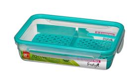 Pote Com Travas Plástico-730ml- Cor Verde-SANREMO Pote Com Travas Plástico-730ml- Cor Verde-SANREMO