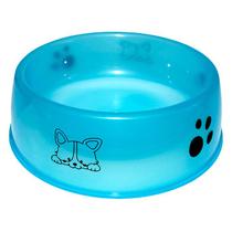 Pote Comedouro Bebedouro Plástico Azul Cachorro Cães - Art House