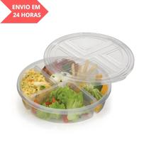 Pote Conservador de Alimentos com 4 Divisões 1,1L Pote Conservador de Alimentos com 4 Divisões 1,1L