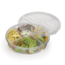 Pote conservadora de alimentos redondo 4 divisoes 1,1 litro Pote conservadora de alimentos redondo 4 divisoes 1,1 litro