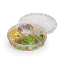 Pote conservadora de alimentos redondo 4 divisoes 1,1 litro Pote conservadora de alimentos redondo 4 divisoes 1,1 litro