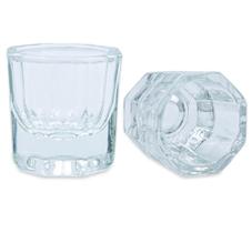 Pote Copo Dappen Vidro Mistura Pó Líquido Monomer Henna 12X