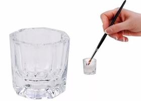 Pote Copo Dappen Vidro Mistura Pó Liquido Monomer Henna Unha