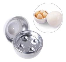 Pote Cozedor de Ovos Cozidos Portátil Cozinha à Vapor Egg Cooker Para Microondas Prático