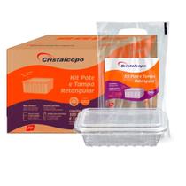 Pote cristalcopo 1000ml retangular c/50