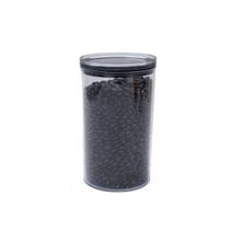 Pote de acrílico 1,2L com tampa transparente circular empilhável - Oikos Pote de acrílico 1,2L com tampa transparente circular empilhável - Oikos