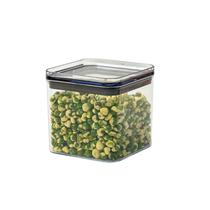 Pote de acrílico 620ml com tampa hermético quadrado - Tüd