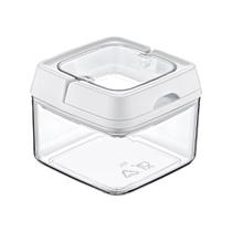 Pote de Acrílico Hermético Weck Quadrado Tampa 500ml Branco