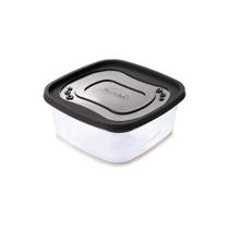 Pote de Alimento Quadrado 1,6 Litros Transparente Pote de Alimento Quadrado 1,6 Litros Transparente