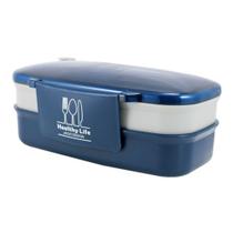 Pote de Alimentos de 2 Andares 1200ml Jacki Design Azul Pote de Alimentos de 2 Andares 1200ml Jacki Design Azul
