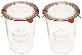 Pote de Armazenamento de Alimentos WECK 3/4 L Conjunto de 2 de Vidro Hermético Pote de Armazenamento de Alimentos WECK 3/4 L Conjunto de 2 de Vidro Hermético