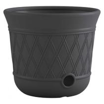 Pote de Armazenamento de Mangueiras Suncast - Decorativo para Área Externa - Cinza
