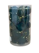 Pote de bolas mistas verde c/ 25 peças - 8cm