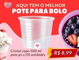 Pote de bolo 500 ml