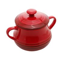 Pote De Cerâmica Retrô Wolff Vermelho