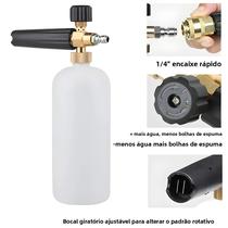 Pote De Espuma De Alta Pressão Para Lavagem De Carros Com Bico De 1/4 Polegada, Capacidade De 1 Pote De Espuma De Alta Pressão Para Lavagem De Carros Com Bico De 1/4 Polegada, Capacidade De 1